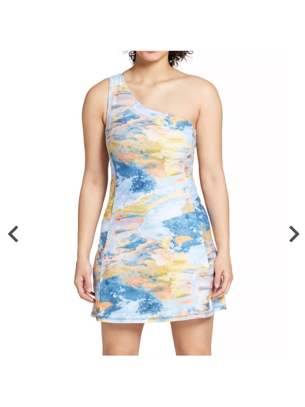 DSG Multi-Color One shoulder athletic dress